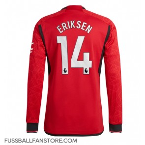 Manchester United Christian Eriksen #14 Replik Heimtrikot 2023-24 Langarm